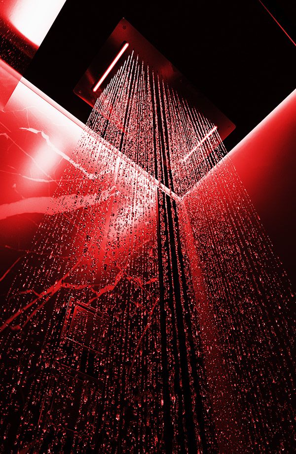 design interior small black bathroom - Valentina Getun